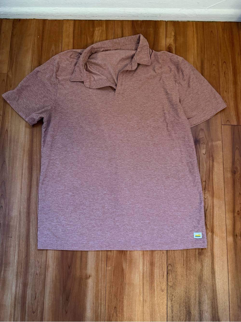 Vuori Men's Polo in Dusty Mauve